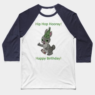 Hip Hop Hooray!  Birthday Bunny Baseball T-Shirt